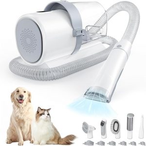 Professional Pet Grooming Vacuum Kit with Cordless Low Noise